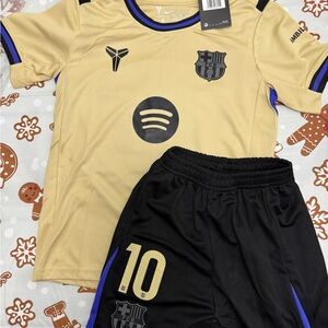 Kids Lamine Yamal Barcelona Jersey Kit